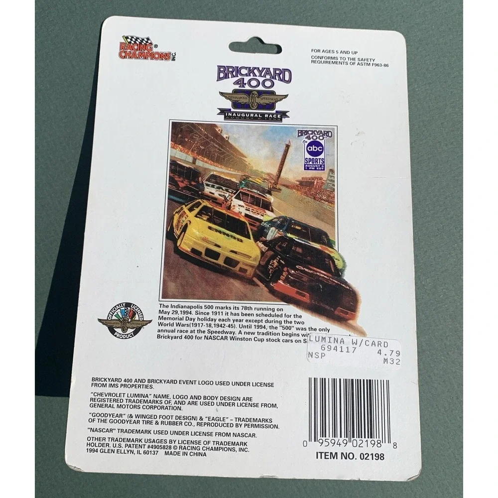 🏁 1994 Brickyard 400 NASCAR #94 Diecast Racing Champions NIP 1:64 🏁